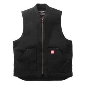 WCC HEAVY DUTY CANVAS WORKVEST - BLACK
