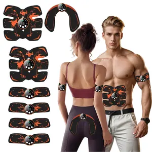 Abdominal Stimulator & Butt Massager - Full Body Workout Equipment for Belly/Arms/Legs/Buttocks Shaping Wireless Rechargeable Design, Home/Office/Travel Fitness Muscle Stimulator