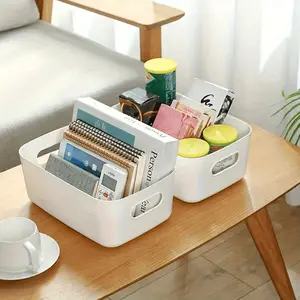 2pcs cosmetic storage box, desktop sundries storage box, wardrobe underwear storage box, household goods, storage box, kitchen bathroom bedroom desk multifunctional kitchen storage box storage basket.