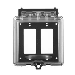 VEVOR Outdoor Outlet Cover 2-Gang Lockable Weatherproof Electrical Outlet Cover