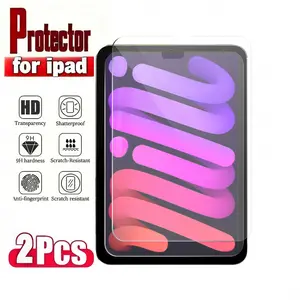 2-piece set suitable for iPad mini series, compatible with Mini 1/2/3/4/5 generations - smooth surface, high-definition overlay, scratch resistant film, durable protective film, high hardness, durable glass