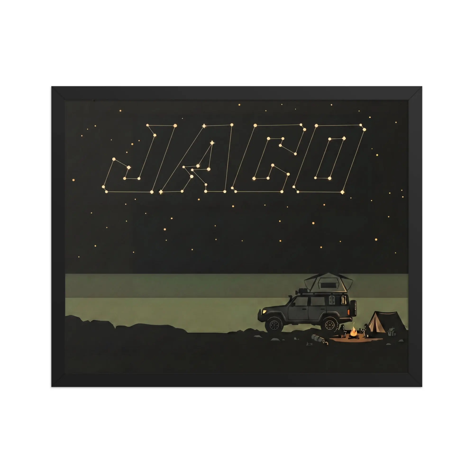 Starry Night Framed Poster Wall Art Starry Night Framed Poster Wall Art
