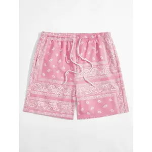 Manfinity VCAY Men Drawstring Waist Paisley Print Shorts