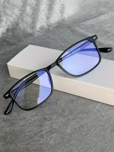 Unisex Anti-Blue Light Glasses, Anti Eyestrain Eyewear, Casual Style Plain Design, Metal Frame Material, All Season Wear, Fda Registered Eyewear