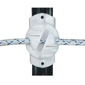 212 MAIN Field Guardian 3-in-1 Multi-Purpose Wire Support Insulator - Black, 25-Pack Value