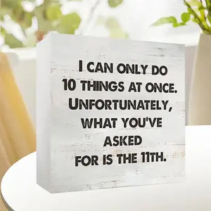 Funny Office Sign, Humor Office PVC Decoration, Desktop Decor, Cafe Decor, Home Decor, Bedroom Table Decoration, Party Decoration, Vintage Plaque Decor