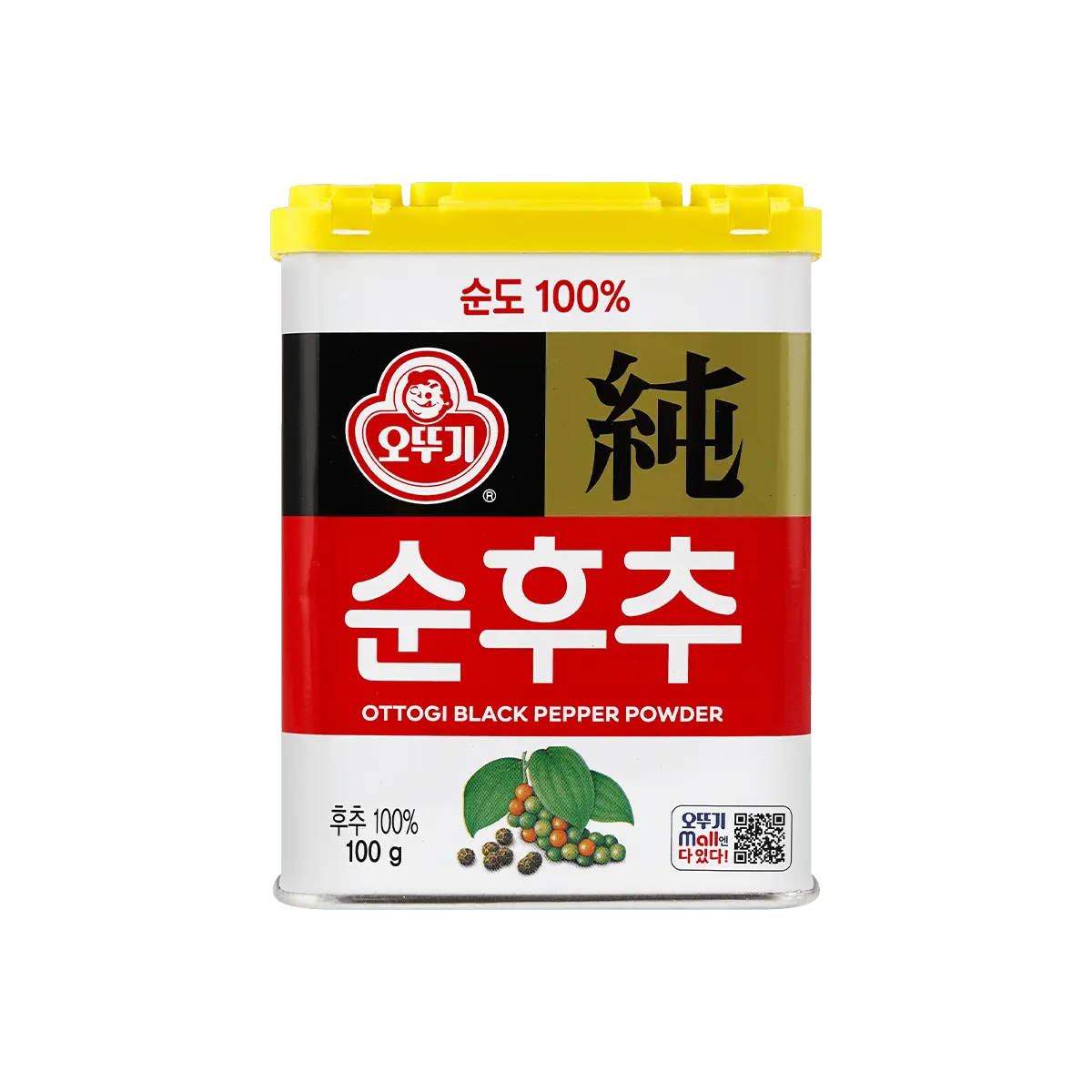 OTTOGI Korean Black Pepper Powder 100g - Premium Quality Spices for Cooking