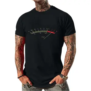 100% Cotton Retro VU Meter Hi-Fi Vintage Stereo Music Lover Gift T-Shirt