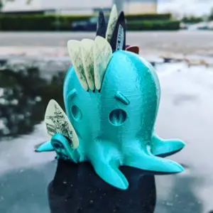 Rocktopus Guitar Pick Holder Teal Silk V3