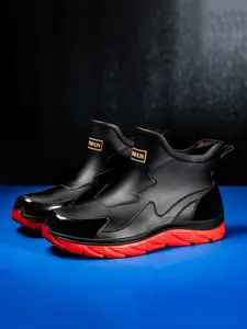 2026 New Men's Comfortable Short Boot, Waterproof Anti-Slip Rubber Rain Shoe, Ideal for Hiking and Daily Commute, Lightweight and Breathable