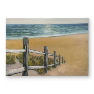 Begin Home Decor CODM1724I08KE3 17 x 24 in. Quiet Seaside Sea Blue Indoor & Outdoor Door Mat - Home Decor