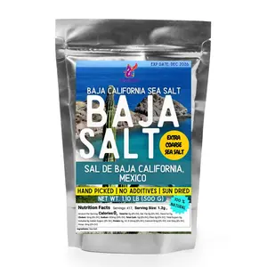 Alebrixes - Premium Grade Baja California Sea Salt 1.10 Lb (500g) | Extra Coarse - Extra Gruesa | 100% Natural Sea Salt | Sal de Mar Extra Gruesa de Baja California | Imported from Baja California, Mexico