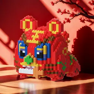 7 Number Football Player Bear 3D Puzzle Building Blocks Decoration, Bookshelf Home Office Cabinet Decor, Party Living Room TV Stand Display