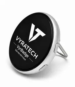 VyraTech Digital E Badge - Digital Business Card, NFC, Smart Badge, Upload Logo, Photo, Video, Gifs and More Fun