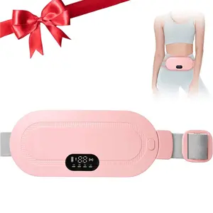 Heating Pad for Period Cramps, Menstrual Heating Pad with 3 Heat Levels & 4 Massage Modes, Portable Heating Pad, Cordless Heating Pad, Cramps Heating Pad Women for Bellyful, Waist, Back, Neck