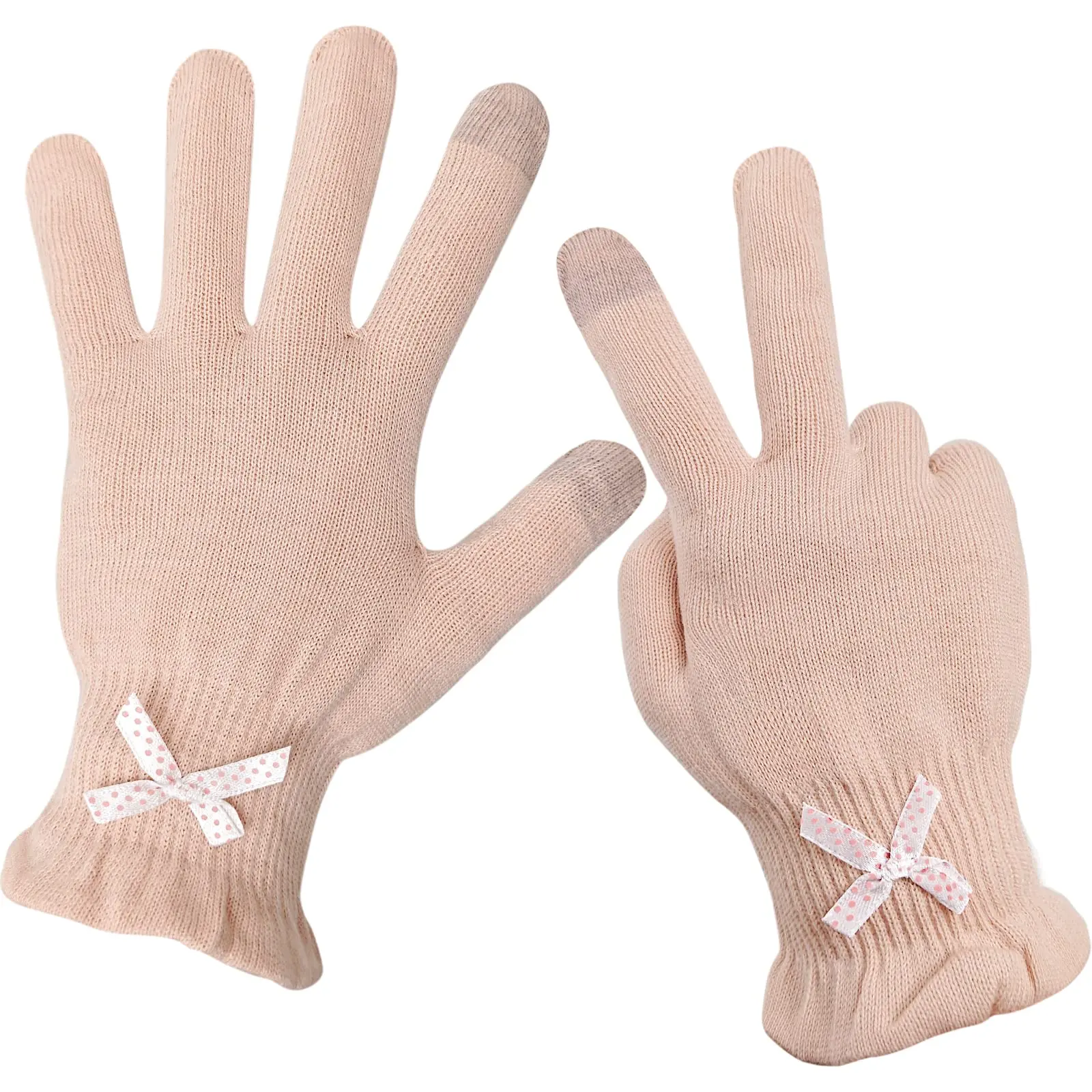 Evridwear Eczema Gloves Kids Cotton Moisturizing Gloves for Dry Hands, Eczema, SPA, Overnight Lotion, 2 Pairs with Touchscreen Fingers Mittens