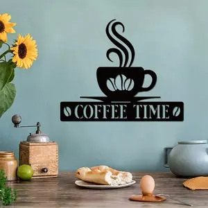 CIFbuy Metal Wall Art Personalized Coffee Bar Sign Cafe Decor Wall Decor Home Decor Rustic Wall Hanging Customized Metal Sign