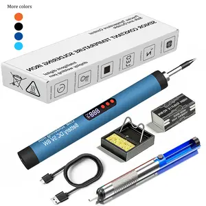 Mini Wireless Soldering Iron Set, USB Rechargeable Portable Cordless Solder Gun, LCD Display Adjustable Temperature, Home Appliance Repair DIY Tool