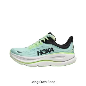 Lightweight cushioned trainer sneakers use quick-dry perforated woven mesh, cool mint base with vivid lime green accents, flexible wide segmented rubber outsole, ideal for gym workouts, beach jogs and all-day sightseeing walks