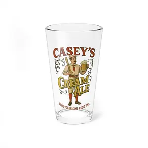 Casey’s Cream Ale Mixing Glass | 16oz Vintage Baseball Beer-Inspired Pint | Parkbound Taproom Glassware