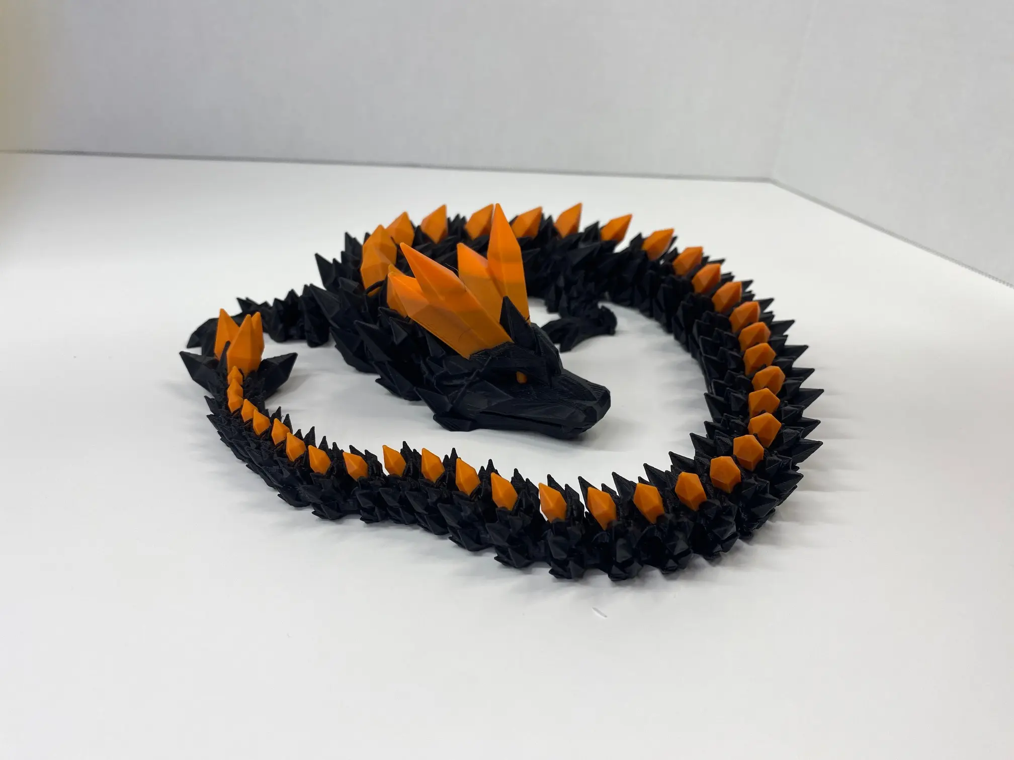 Cinderwing Crystal Dragon With Painted Eyes and Spikes