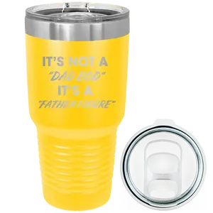 Personalized Dad Bod 30 oz Tumbler - Yellow