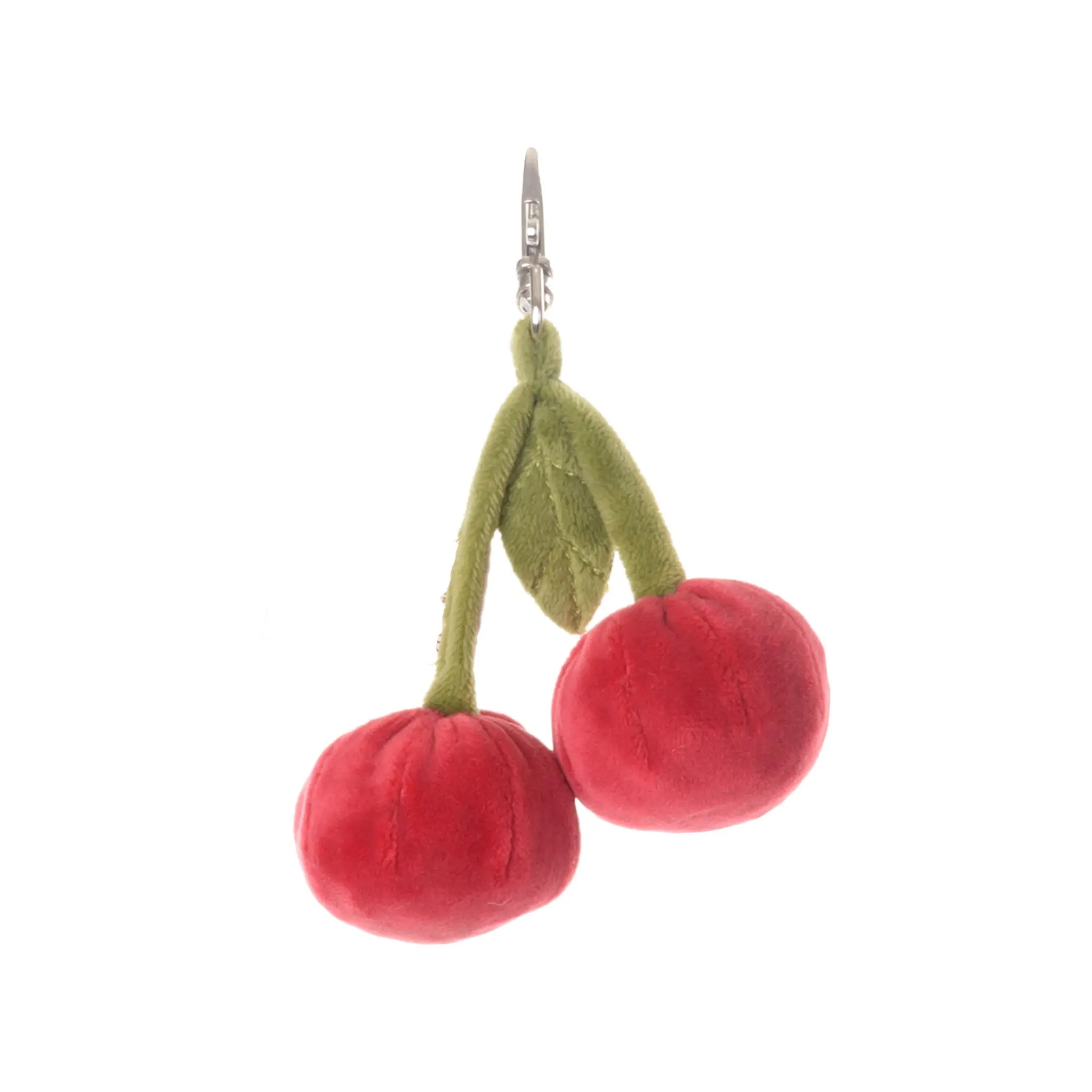 Bukowski Bears Cherry 2 Inch Soft Plush Red Fruit Keychain for Bags Backpacks and Keys