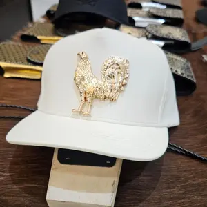 Golden Rooster Caps, White and Black, San Judas, and Other Designs