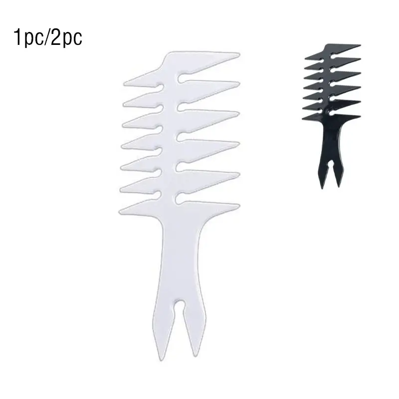 Men's Vintage Wide Tooth Comb, Dual-Sided Styling Oil Head Comb, Large Teeth Hair Brush, Retro Design, Hair Styling Tool, 1/2pc Set, Hair Styling Combs