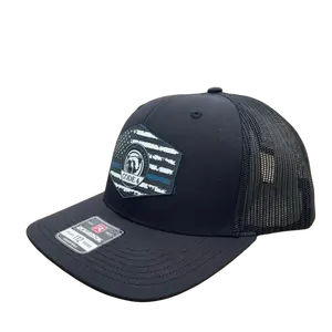 Code 4 Hat - Thin Blue Line Design with Patch, Adjustable Fit, Adjustable Closure, Casual Style