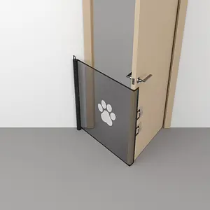 Adjustable Pet Barrier Door - Durable Matte Finish, Expandable, Tool-free Assembly for Hallways and Doorways