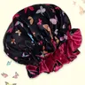 Soft Silky Butterfly Print Sleep Cap, Protect Hair for Women, Ideal Gift for All Head Sizes, Perfect for Sleep and Beauty Care, Bonnets for Sleeping, Hair Hat