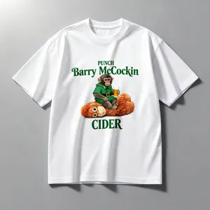 Punch Barry McCockin Cider St. Patrick's Day T-Shirt, Funny Irish Monkey Drinking Shirt