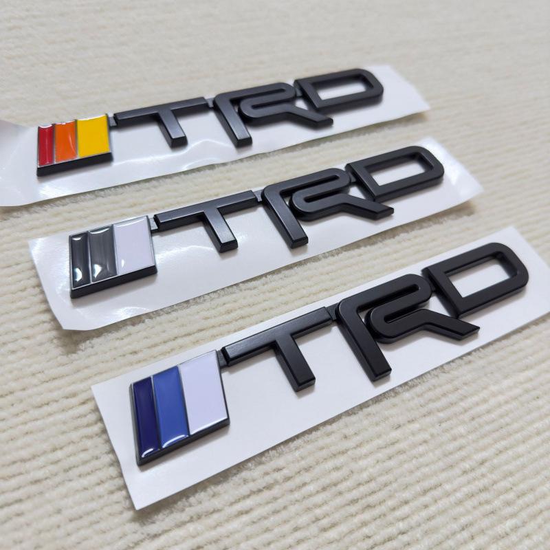 TRD logo applies to Toyota Jeep Dodge body stickers Side logos Leaf panels Rear modification logos Car stickers