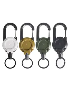 Expandable Keychain Multi-Function Tool Clip, Durable Multifunctional Daily Carry Accessory, Outdoor Fishing Accessories, Anti-Loss Lanyard