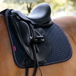 IT08954 LeMieux Brilliance Classic Dressage Square Saddle Pad - Navy Large