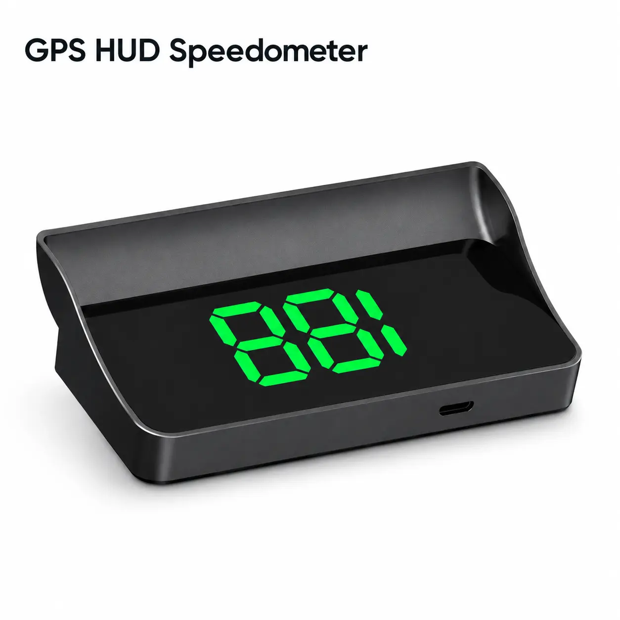 Slipuf GPS HUD Speedometer for Car, Universal Head Up Display with Large Digital Speedometer, Plug & Play GPS Speed Display, Clear Day & Night Visibility, Dashboard Speed Gauge