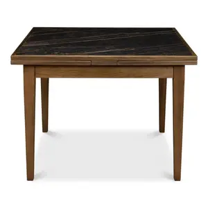 Paolino Square Extendable Dining Table Dark Wash