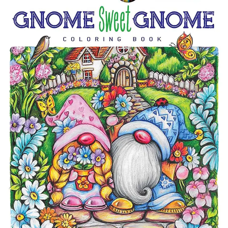 Creative Haven Gnome Sweet Gnome Coloring Book (Adult Coloring Books: Fantasy)