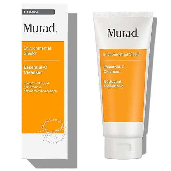 Murad Essential-C Cleanser - Environmental Shield Foaming Facial Wash Gel, Vitamin & Antioxidant Rich, Science-Backed Treatment for Cleansing, Moisturizing, Radiant Skin & Skin Repair