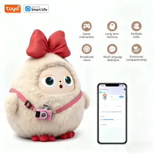 Tuya AI Trendy Plush Toy GPT-powered with 6-level Privacy Protection Customizable Voice Personality Expressions Perfect Chat Learn Play Christmas Soulmate