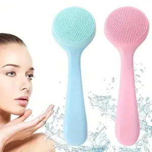 Silicone Face Brush Set, Soft Cleansing & Massage Brushes for Women, Daily Skincare Gift, Ideal for Gentle Facial Cleaning, Facial Care Tool