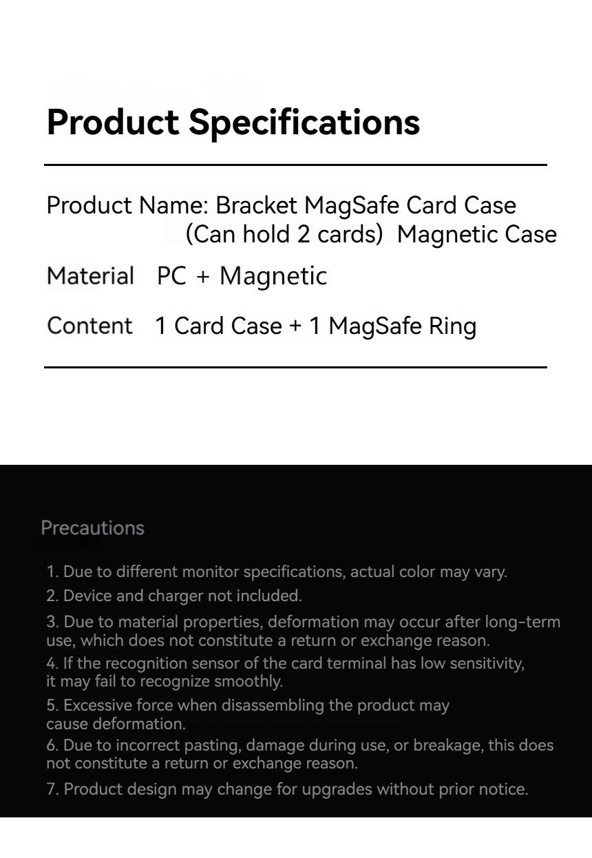 PC Transparent Foldable Flip Magnetic Card Holder Stand With ID & Card Storage