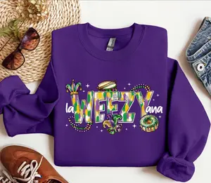 La Weezy Ana Sweatshirt, Mardi Gras Sweatshirt, Carnival Graphic Crewneck, Funny Festive Pullover, Cozy Trendy Gift