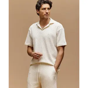 MENS KAIRO JOHNNY COLLAR CROCHET POLO - MT0100100