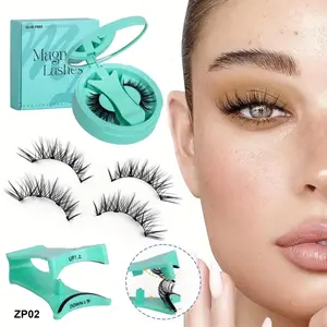 Reusable Magnetic Eyelashes Set, No Glue Needed, Precision Applicator, Natural Volume for Sensitive Eyes, Travel-Friendly Design