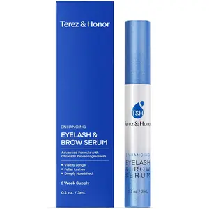 Terez and Honor Advanced Eyelash Serum and Eyebrow Growth Serum for Thicker, Longer Eyelashes and Eyebrows - Grow Luscious Lashes with Brow Enhancer