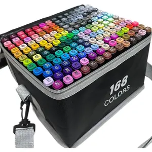 168-Color Dual-Tip Markers Set with  Bag - Art Markers for Coloring, Drawing & Sketching - for , Teens, Artists