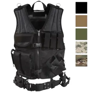 ROTHCO Multi-Pockets Outdoor Utility Crossbody Vest - Adjustable Polyester Mesh Work Safety Gear with Zip Closure, Customizable Storage, Secure Compartments, Quick Access, MultiCam Style for Outdoor Activities
