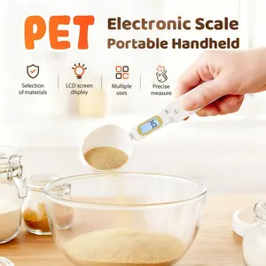 2026 New Electronic Measuring Spoon, Digital Food Measuring Scoop Scale 500/0.1g High Precision with LCD Screen, Digital Measuring Spoon for Cooking Baking, Dog Cat Food